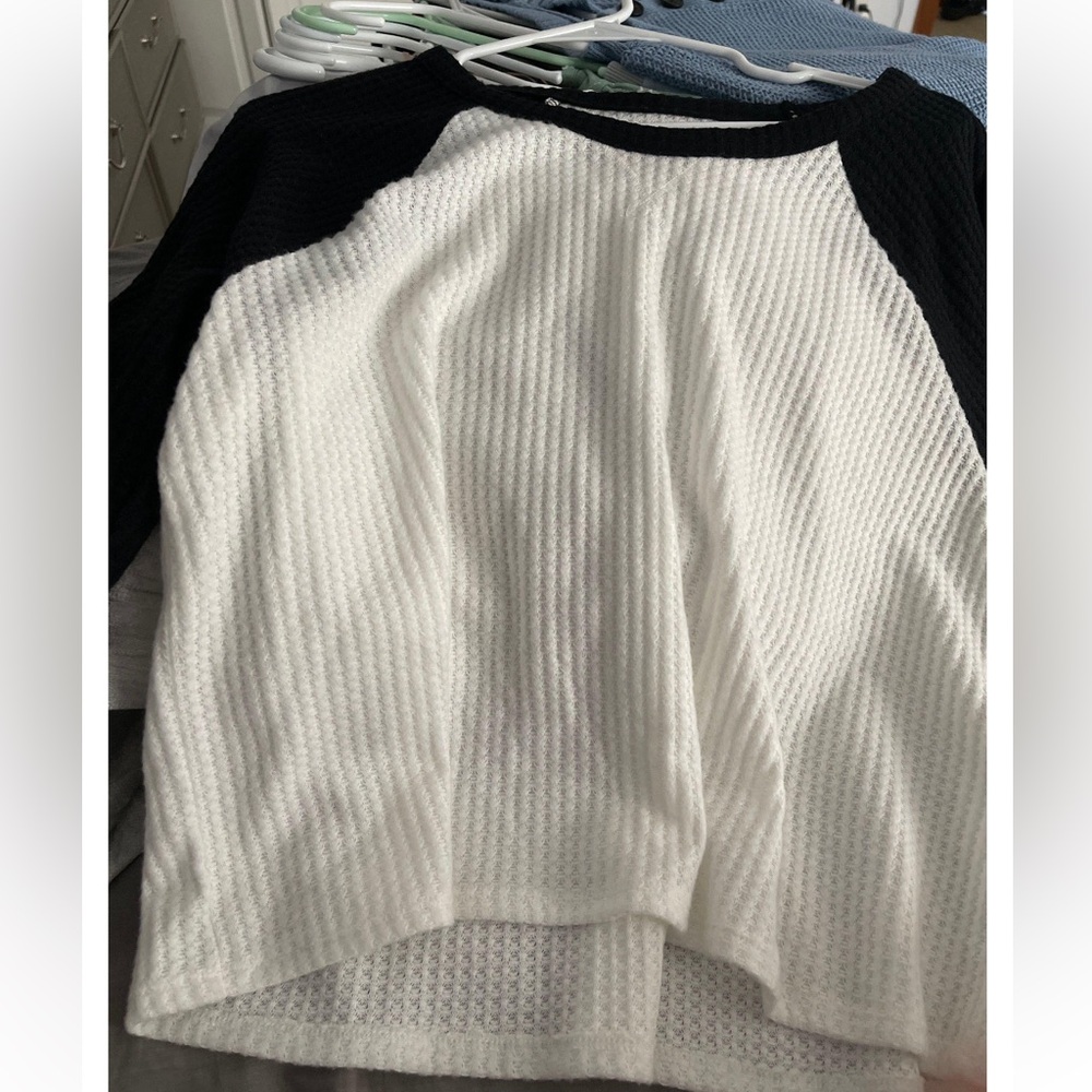 aeropostale boho crotchet long sleeve sweater